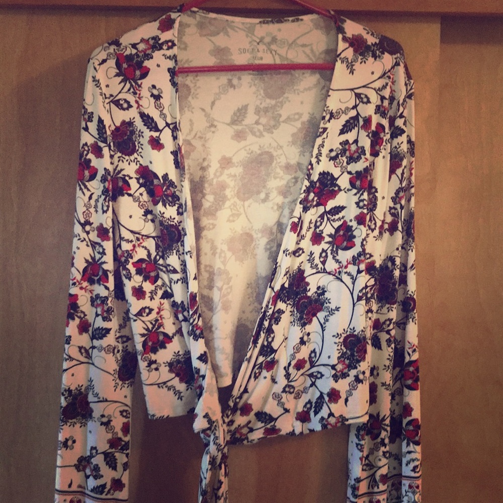 Very flattering wrap top